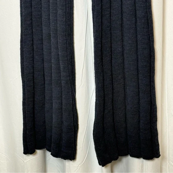 Dissh Jazz Indigo Ribbed Knit Set Navy Top Straight Leg Pants NWT Womens XS - Picture 15 of 16